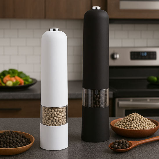 ensemble poivriere noir saliere blanche