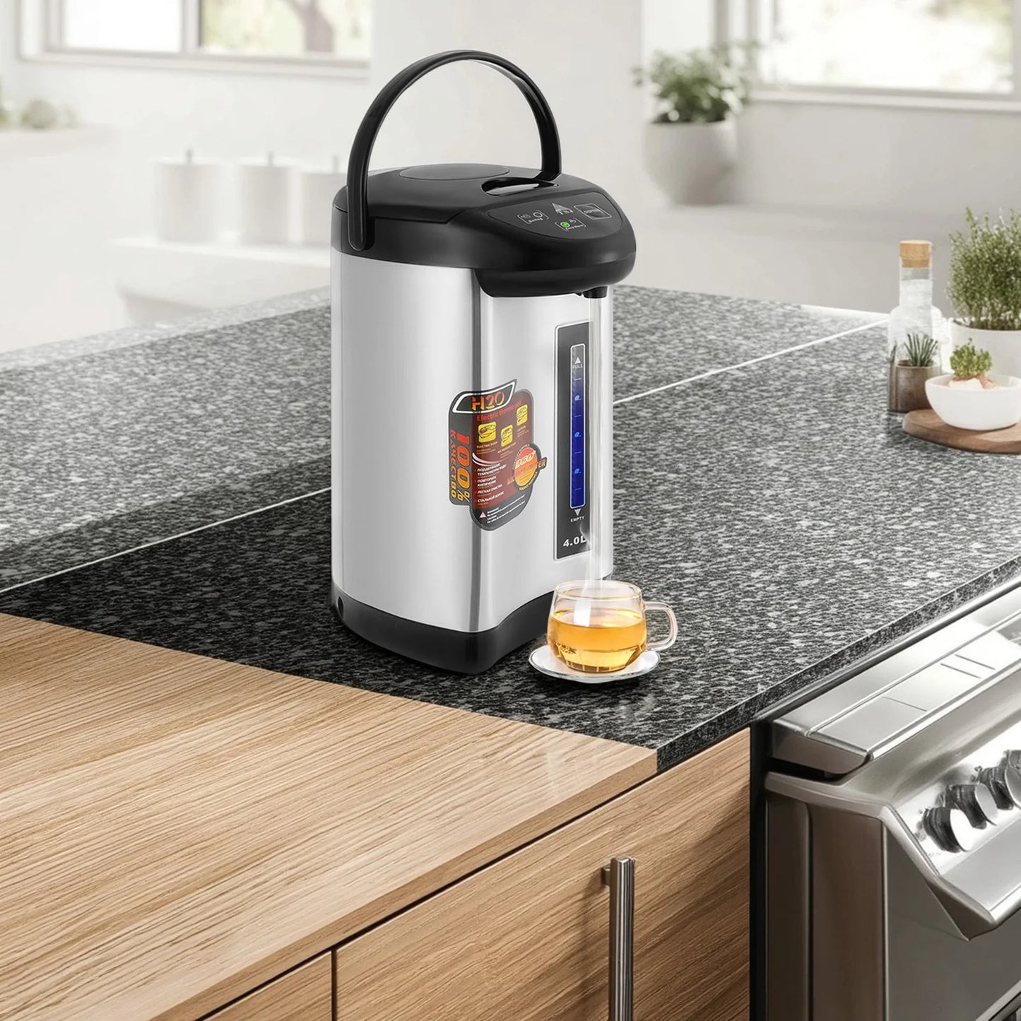 Bouilloire électrique 750w vue cote gauche