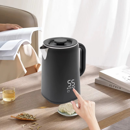 Bouilloire électrique noir breuvage chaud