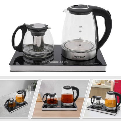 Bouilloire électrique et théière en verre 1500W | Premium