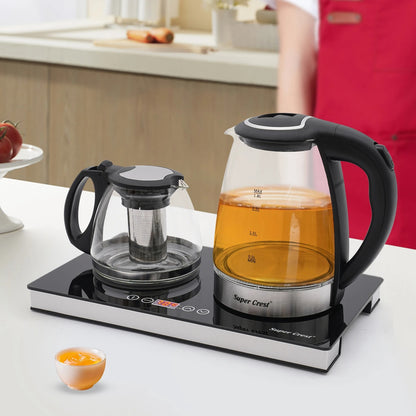 Bouilloire électrique et théière en verre 1500W | Premium