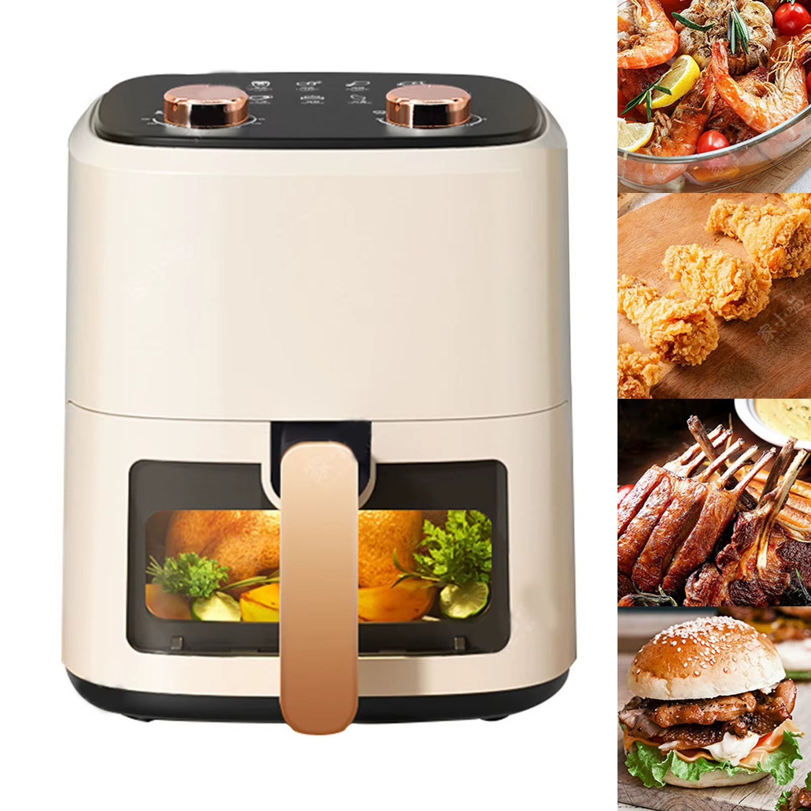 Friteuse air chaud cuisson cuisson plusieurs exemples aliments