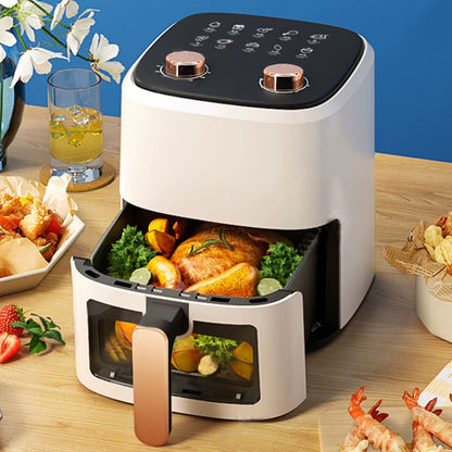 Friteuse air chaud cuisson poulet citron