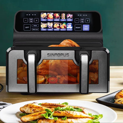 Friteuse air chaud vue contrôle