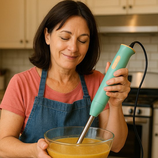 Mixeur plongeant | Ergonomix montage mousse fruits