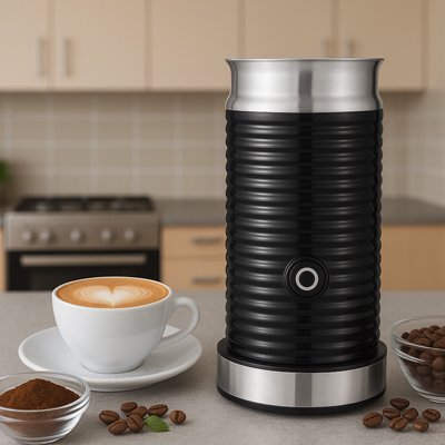 Mousseur Lait electrique BaristaCraft  tasse cafe grains cafe  moulu
