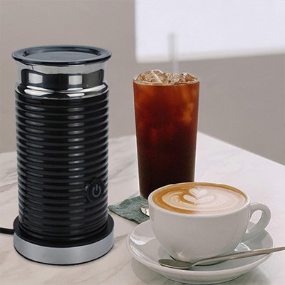 Mousseur Lait electrique BaristaCraft  tasse cafe verre cafe glace 