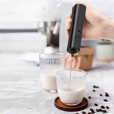 Mousseur lait electrique verre