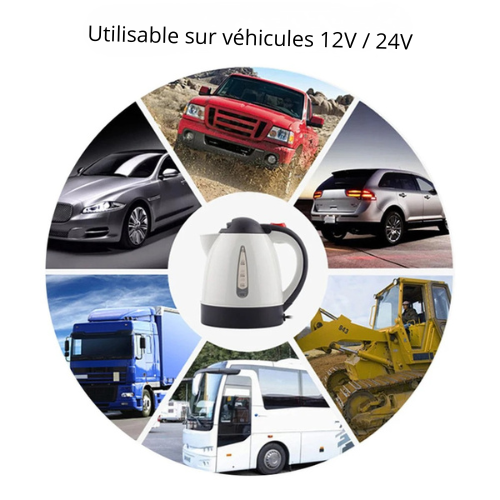 Utilisable sur véhicules 12V 24V