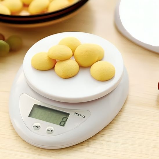 balance cuisine blanche pese produit