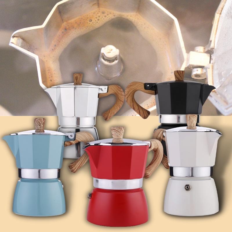 cafetiere italienne cinq choix couleurs