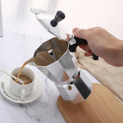 cafetiere italienne vue dessus cafe tasse