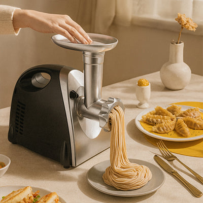 hachoir viande pates spagtetti table