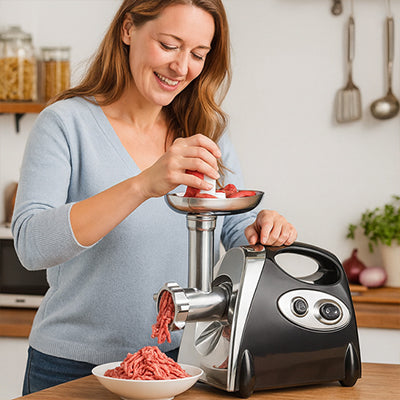 hachoir viande preparation saucisse