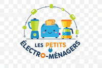 logo au couleurs vives avec fond transparent Les Petits Électro-ménagers