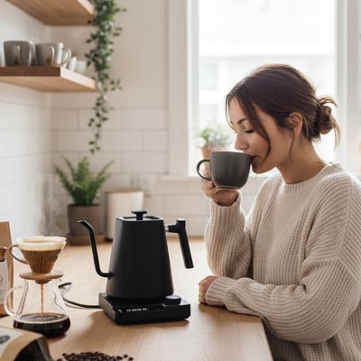 Petite bouilloire électrique la degudtation