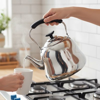 Théière en inox brevage chaud