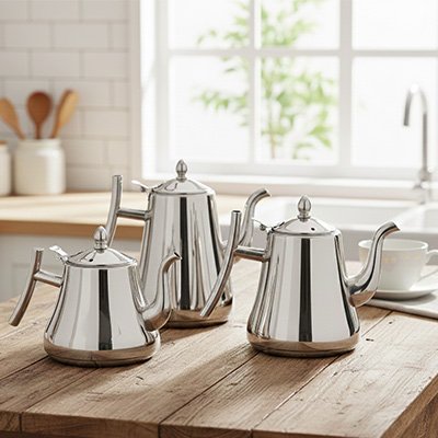 Théière en inox différents format 