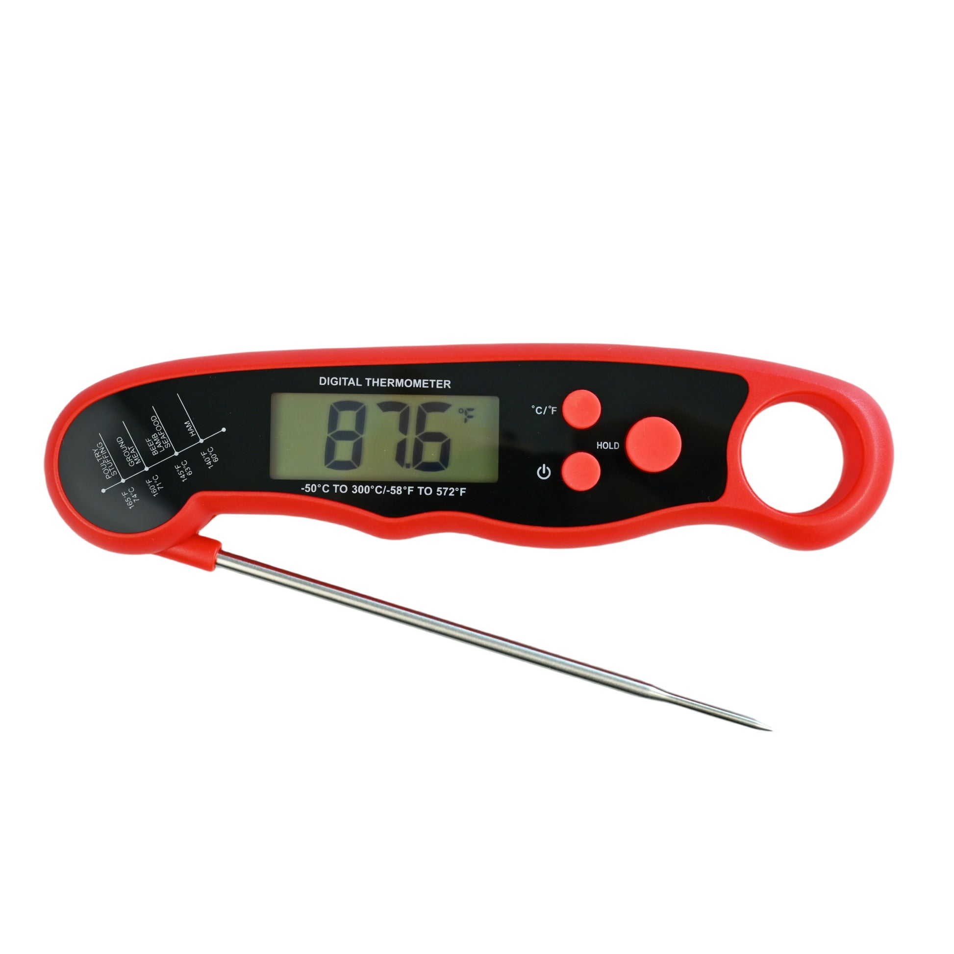 thermometre de cuisson rouge 